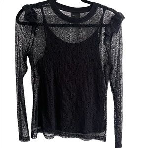 Dressy lace top Womens small